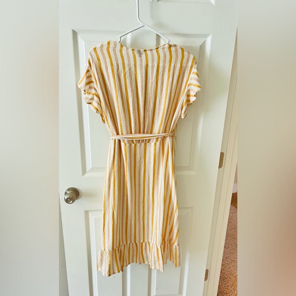 NWT Rails Linen Wrap Dress - Picture 5 of 13